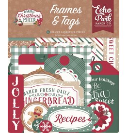 ECHO PARK PAPER ECHO PARK BAKING CHRISTMAS CHEER FRAMES & TAGS EPHEMERA DIE-CUTS