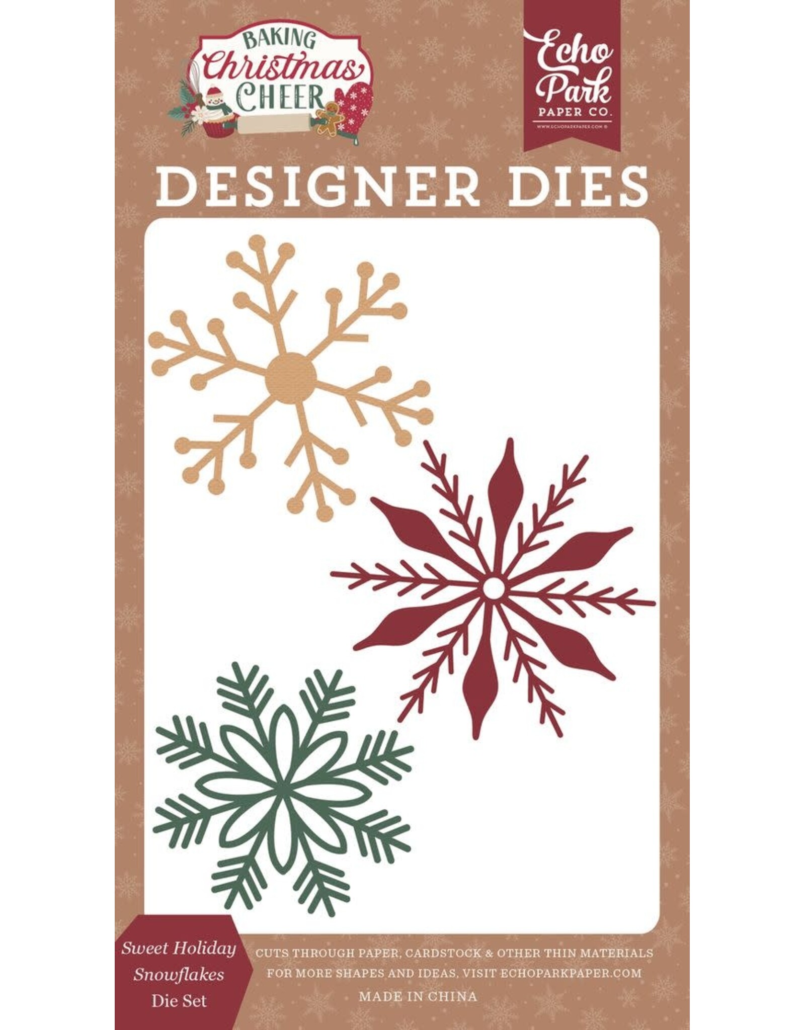CARTA BELLA CARTA BELLA BAKING CHRISTMAS CHEER SWEET HOLIDAY SNOWFLAKES DIE SET