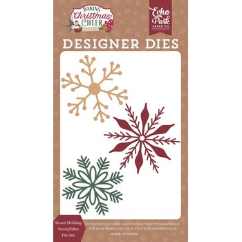 CARTA BELLA CARTA BELLA BAKING CHRISTMAS CHEER SWEET HOLIDAY SNOWFLAKES DIE SET