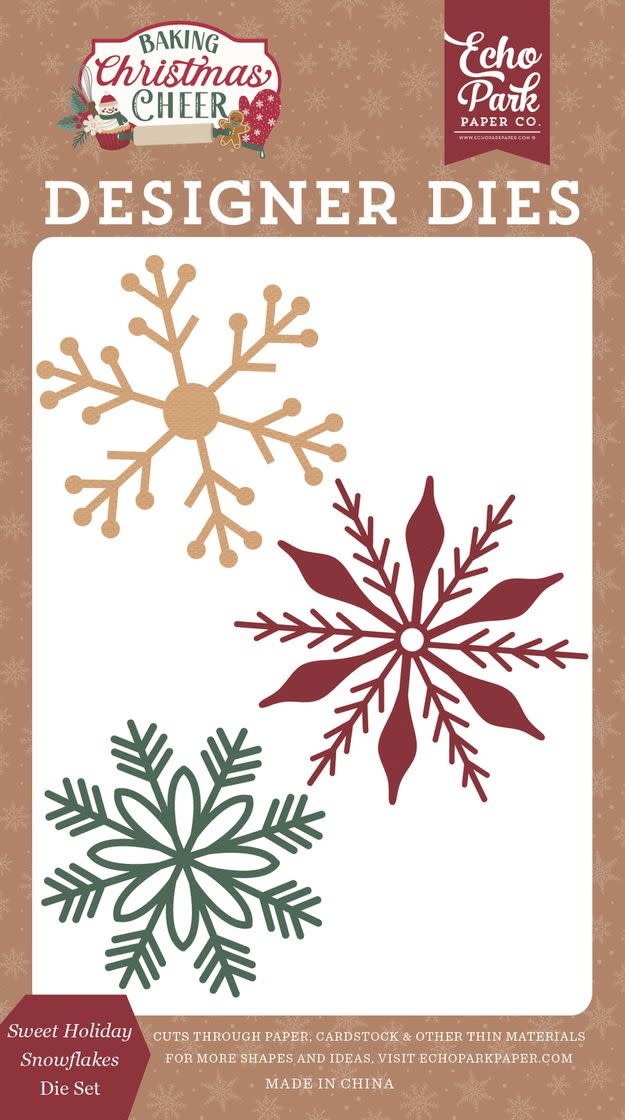 CARTA BELLA CARTA BELLA BAKING CHRISTMAS CHEER SWEET HOLIDAY SNOWFLAKES DIE SET