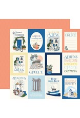 CARTA BELLA CARTA BELLA GREECE 3x4 JOURNALING CARDS 12x12 CARDSTOCK