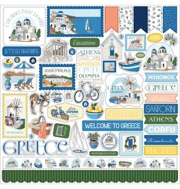 CARTA BELLA CARTA BELLA GREECE ELEMENTS 12x12 CARDSTOCK STICKERS