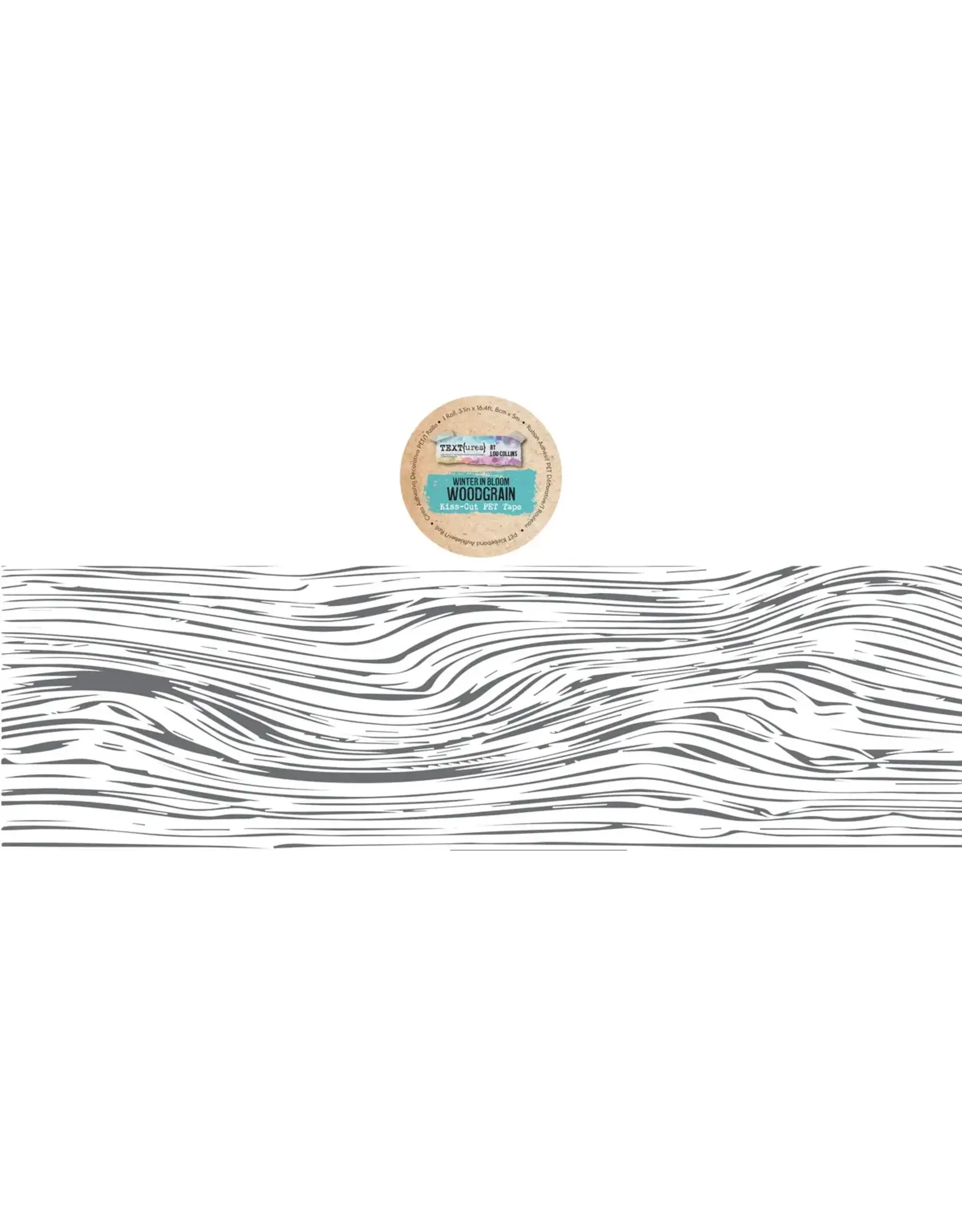 ARDEN CREATIVE STUDIO ARDEN CREATIVE STUDIO TEXT{URES} WINTER IN BLOOM WOODGRAIN KISS-CUT PET TAPE