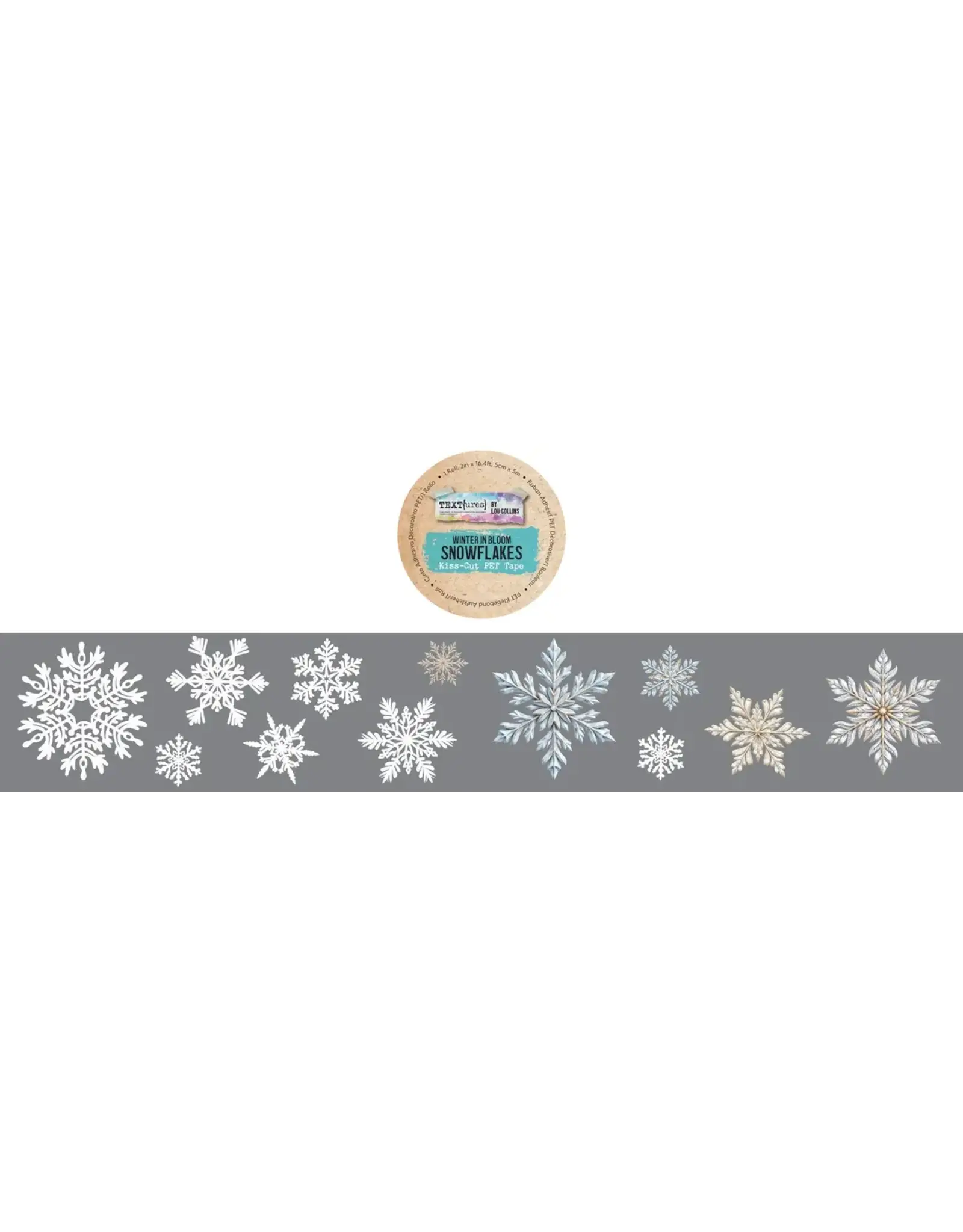 ARDEN CREATIVE STUDIO ARDEN CREATIVE STUDIO TEXT{URES} WINTER IN BLOOM SNOWFLAKES KISS-CUT PET TAPE