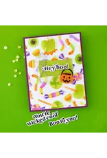 SPELLBINDERS SPELLBINDERS SIMON HURLEY TRICK OR TREAT 3D EMBOSSING FOLDER AND STENCIL