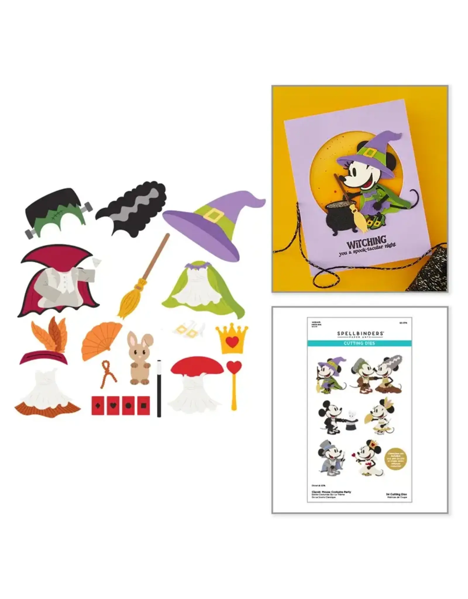 SPELLBINDERS SPELLBINDERS CLASSIC MOUSE COSTUME PARTY ETCHED DIE SET