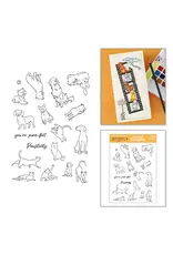 SPELLBINDERS SPELLBINDERS JOSH GRIFFITHS STUDIO BEYOND STAMPING PAWSITIVITY #1 CLEAR STAMP SET