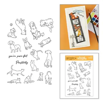 SPELLBINDERS SPELLBINDERS JOSH GRIFFITHS STUDIO BEYOND STAMPING PAWSITIVITY #1 CLEAR STAMP SET