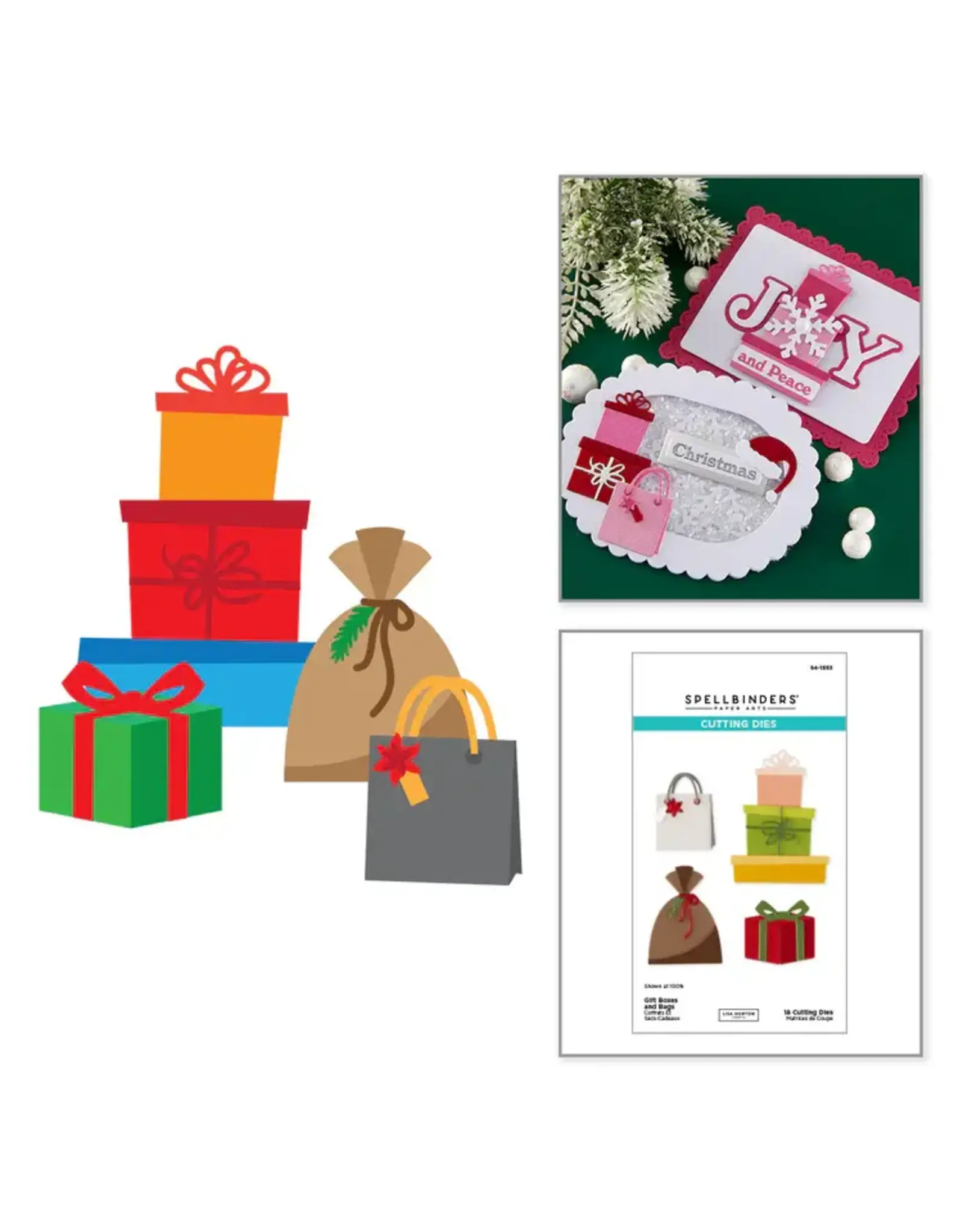 SPELLBINDERS SPELLBINDERS LISA HORTON GIFT BOXES AND BAGS ETCHED DIE SET