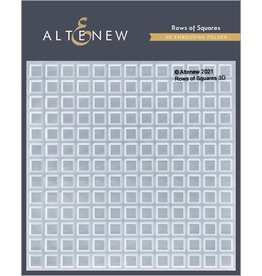 ALTENEW ALTENEW ROWS OF SQUARES 3D EMBOSSING FOLDER