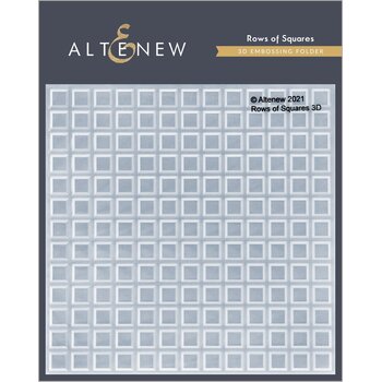 ALTENEW ALTENEW ROWS OF SQUARES 3D EMBOSSING FOLDER