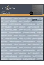 ALTENEW ALTENEW HAPPY HOLIDAYS 3D EMBOSSING FOLDER