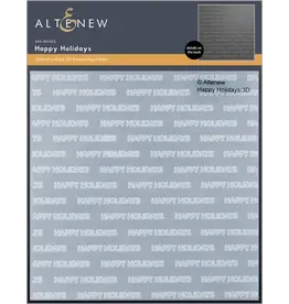 ALTENEW ALTENEW HAPPY HOLIDAYS 3D EMBOSSING FOLDER