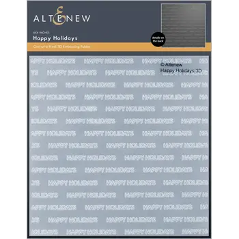 ALTENEW ALTENEW HAPPY HOLIDAYS 3D EMBOSSING FOLDER