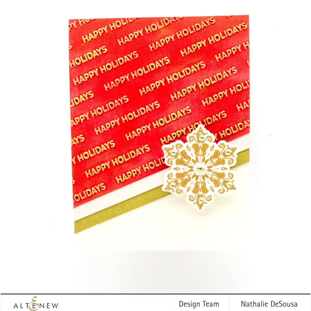 ALTENEW ALTENEW HAPPY HOLIDAYS 3D EMBOSSING FOLDER