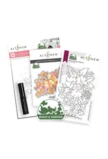 ALTENEW ALTENEW BUILD-A-GARDEN: SOFTLY SKETCHED CLEAR STAMP, DIE SET AND STENCIL SET BUNDLE
