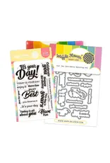 WAFFLE FLOWER WAFFLE FLOWER YOUR DAY SENTIMENTS CLEAR STAMP SET AND DIE COMBO