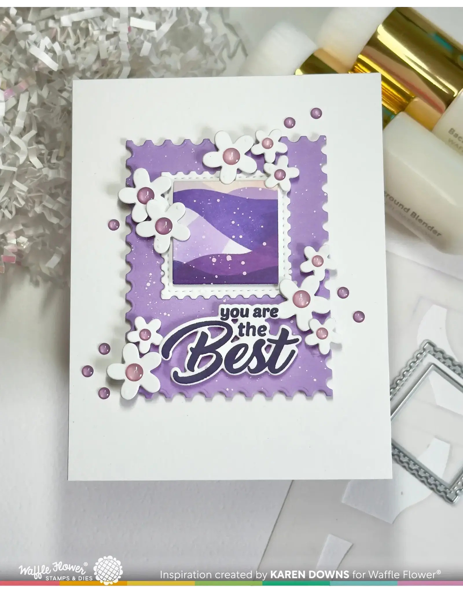 WAFFLE FLOWER WAFFLE FLOWER YOUR DAY SENTIMENTS CLEAR STAMP SET AND DIE COMBO