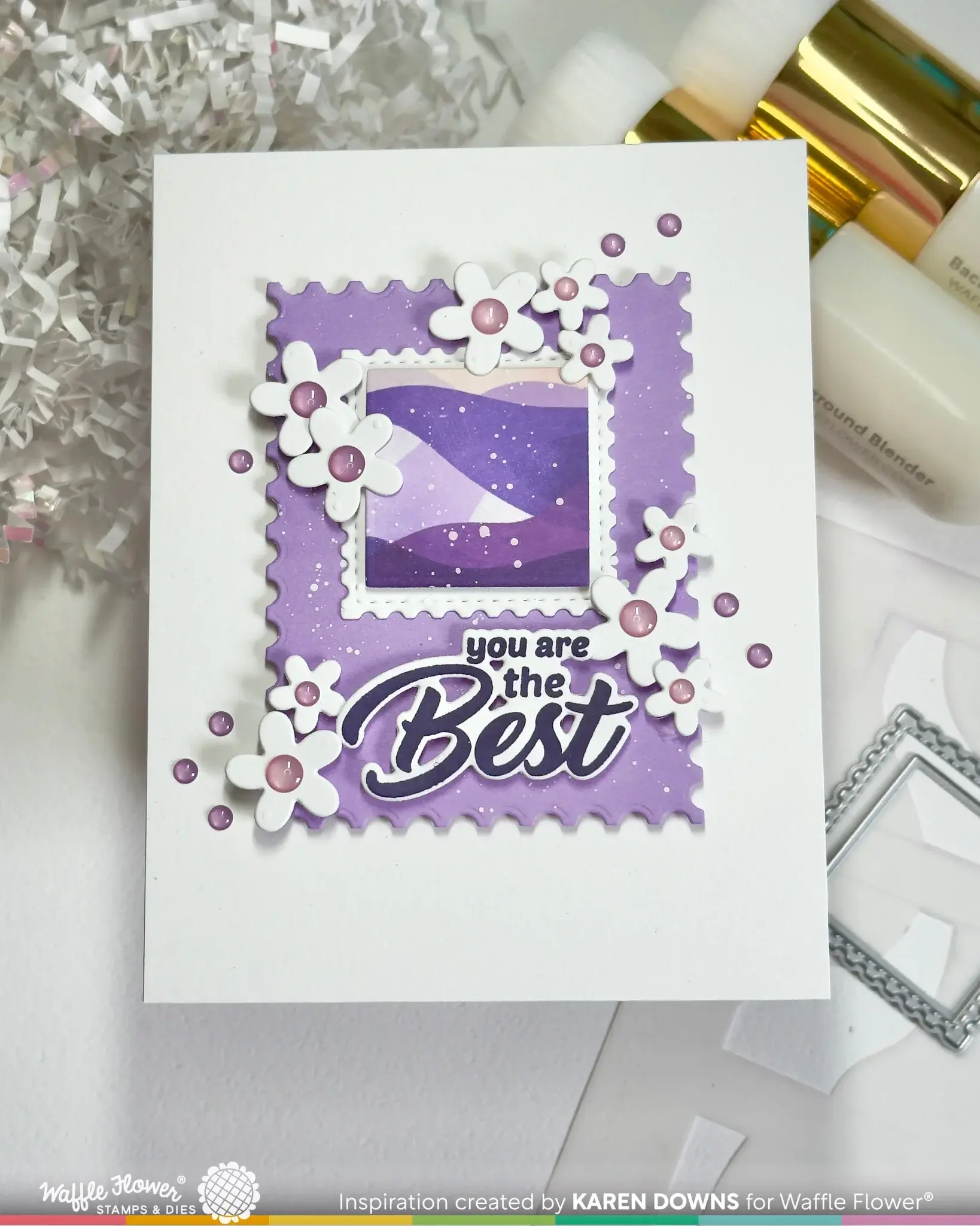 WAFFLE FLOWER WAFFLE FLOWER YOUR DAY SENTIMENTS CLEAR STAMP SET AND DIE COMBO