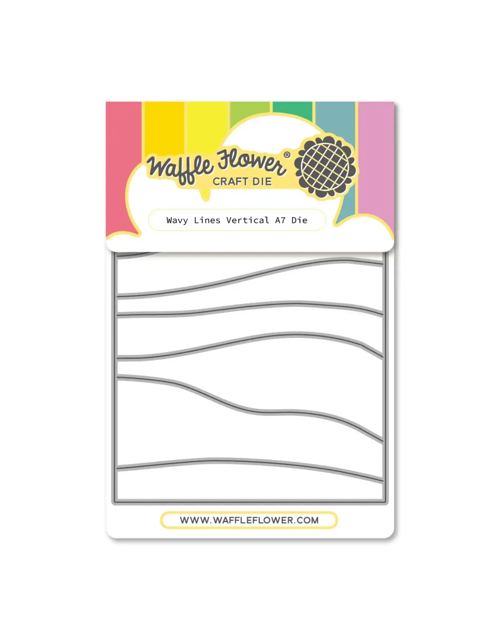 WAFFLE FLOWER WAFFLE FLOWER WAVY LINES VERTICAL A7 DIE
