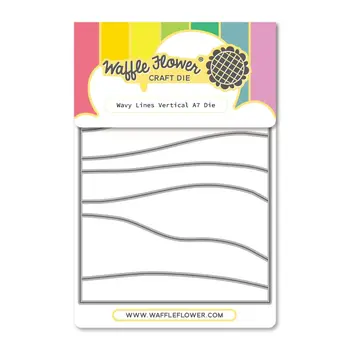 WAFFLE FLOWER WAFFLE FLOWER WAVY LINES VERTICAL A7 DIE