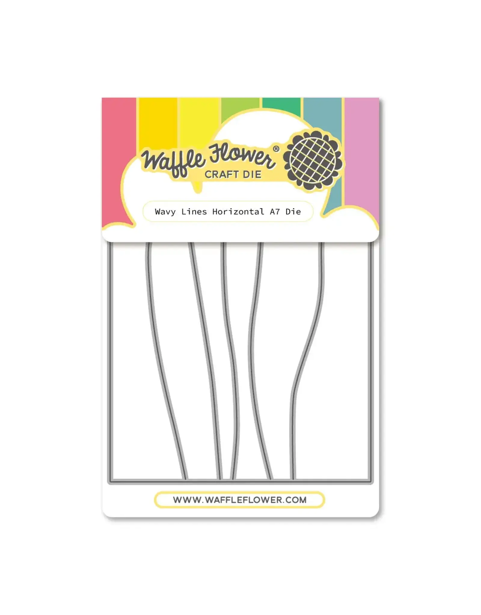 WAFFLE FLOWER WAFFLE FLOWER WAVY LINES HORIZONTAL A7 DIE