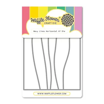 WAFFLE FLOWER WAFFLE FLOWER WAVY LINES HORIZONTAL A7 DIE