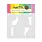 WAFFLE FLOWER WAFFLE FLOWER SQUARE POSTAGE WAVE STENCIL