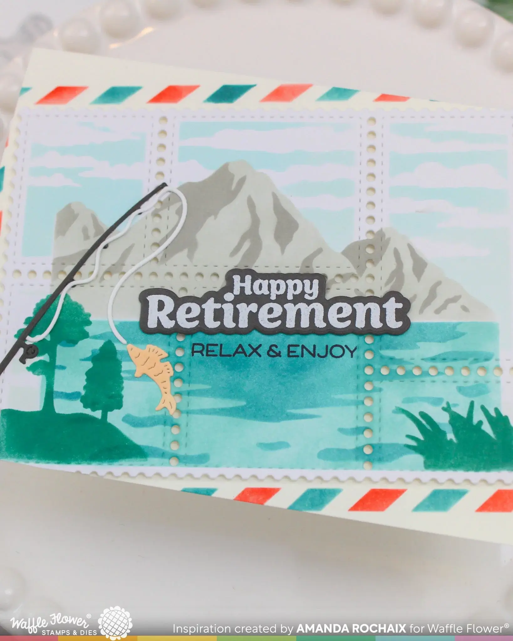 WAFFLE FLOWER WAFFLE FLOWER RETIREMENT SENTIMENTS CLEAR STAMP SET