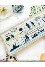 WAFFLE FLOWER WAFFLE FLOWER RETIREMENT SENTIMENTS CLEAR STAMP SET AND DIE COMBO