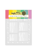 WAFFLE FLOWER WAFFLE FLOWER POSTAGE COLLAGE A7 AIRMAIL STENCIL SET