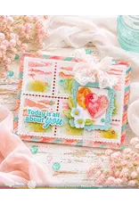 WAFFLE FLOWER WAFFLE FLOWER POSTAGE COLLAGE AIRMAIL STENCIL SET