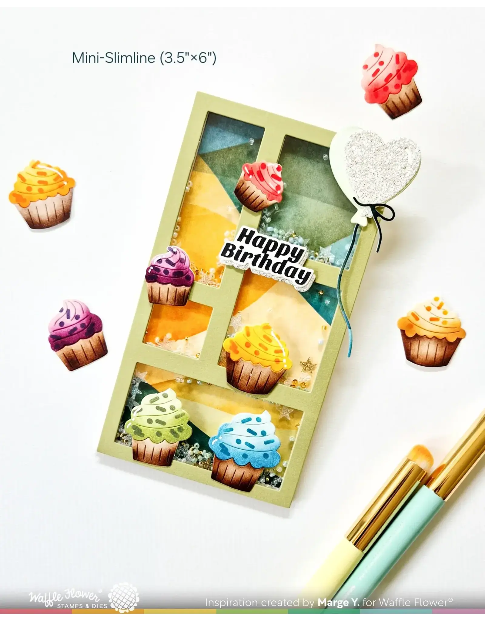 WAFFLE FLOWER WAFFLE FLOWER HEART BALLOONS DIE SET