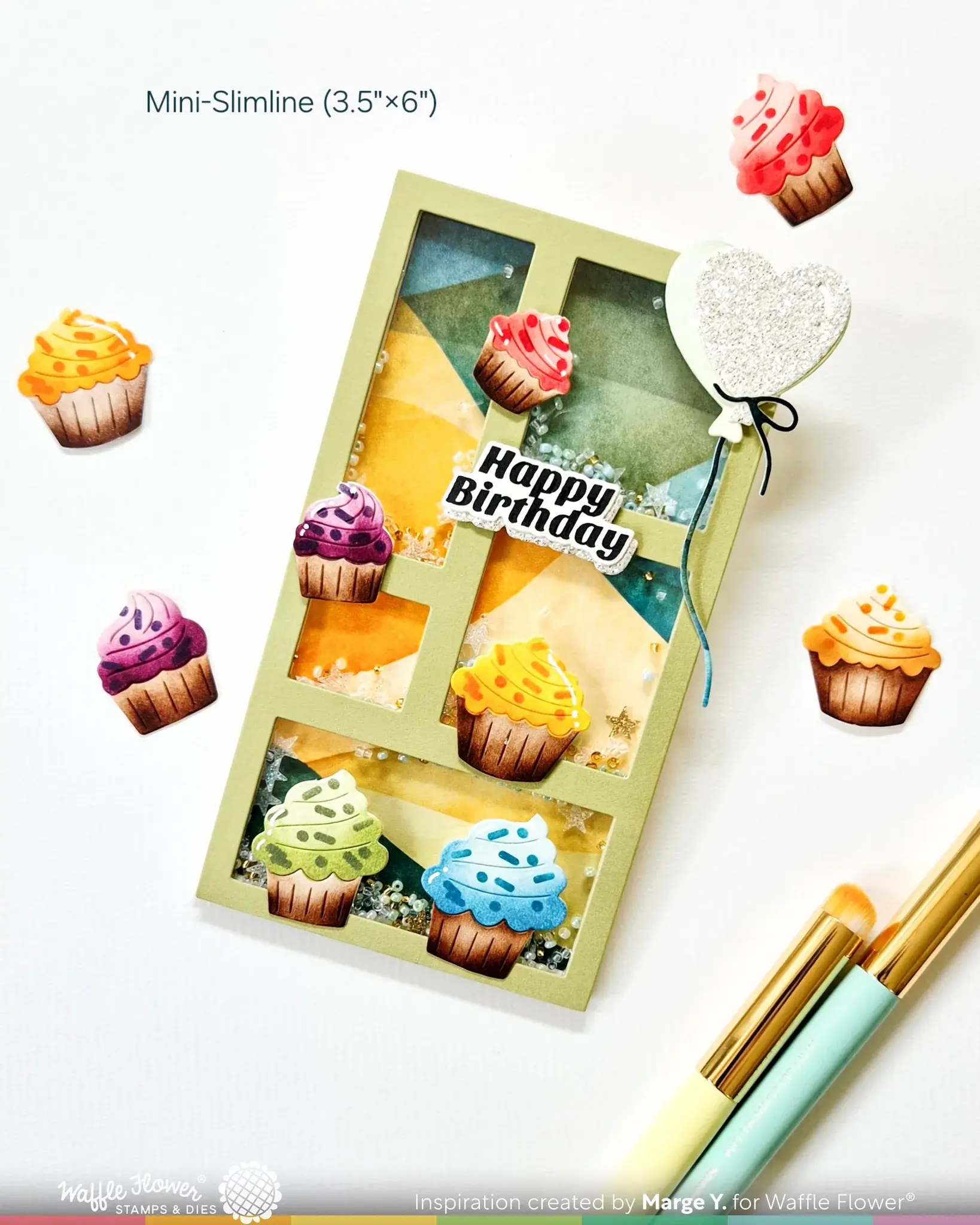 WAFFLE FLOWER WAFFLE FLOWER HEART BALLOONS DIE SET