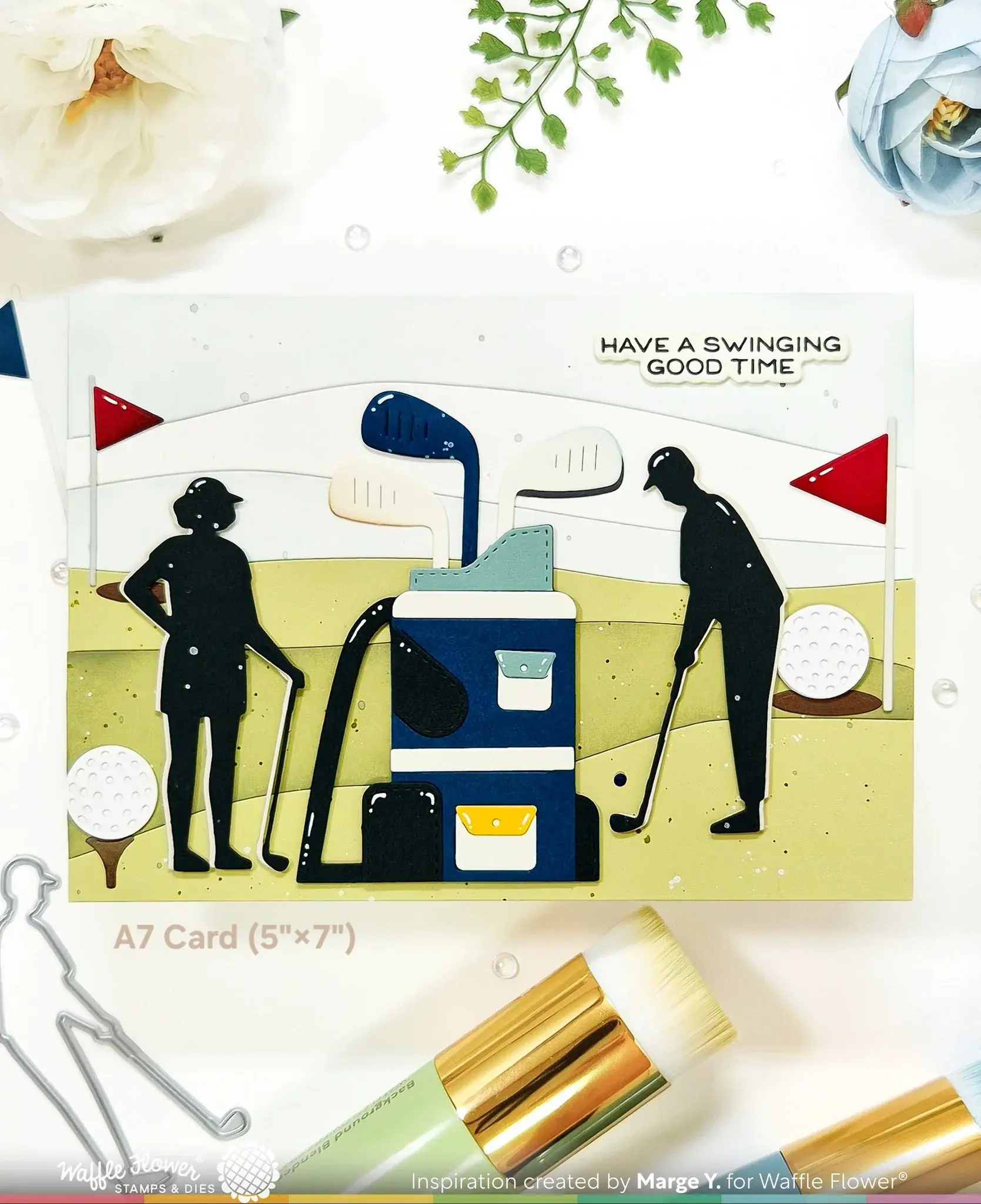 WAFFLE FLOWER WAFFLE FLOWER GOLFING SILHOUETTES DIE SET