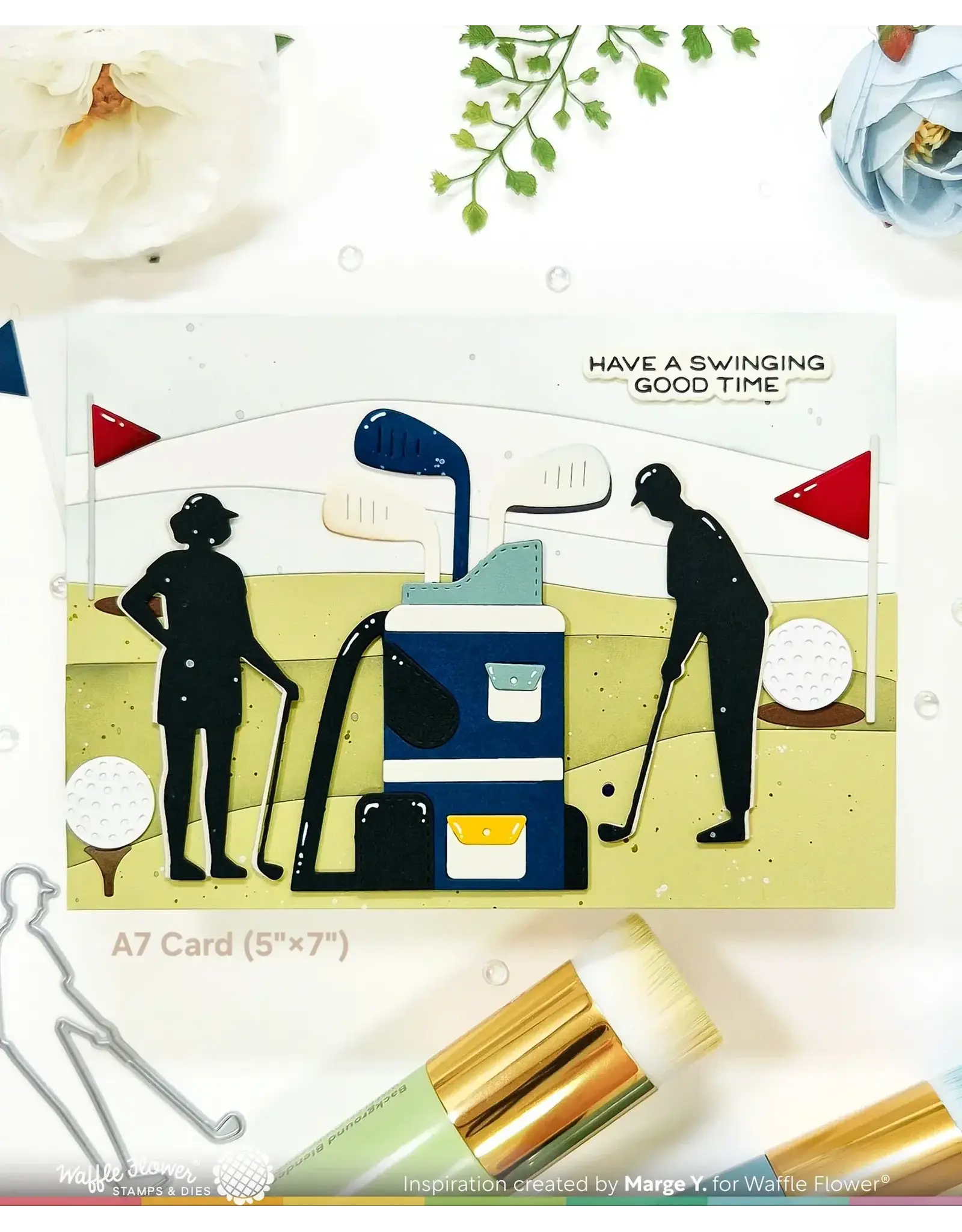 WAFFLE FLOWER WAFFLE FLOWER GOLFING SILHOUETTES DIE SET