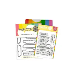 WAFFLE FLOWER WAFFLE FLOWER GOLF PUNS CLEAR STAMP SET AND DIE COMBO