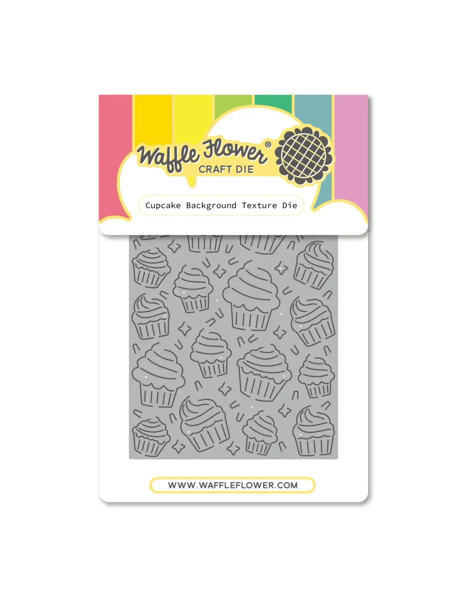 WAFFLE FLOWER WAFFLE FLOWER CUPCAKE BACKGROUND TEXTURE DIE