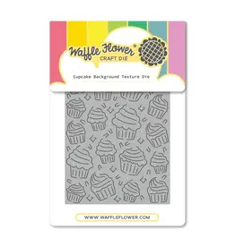WAFFLE FLOWER WAFFLE FLOWER CUPCAKE BACKGROUND TEXTURE DIE
