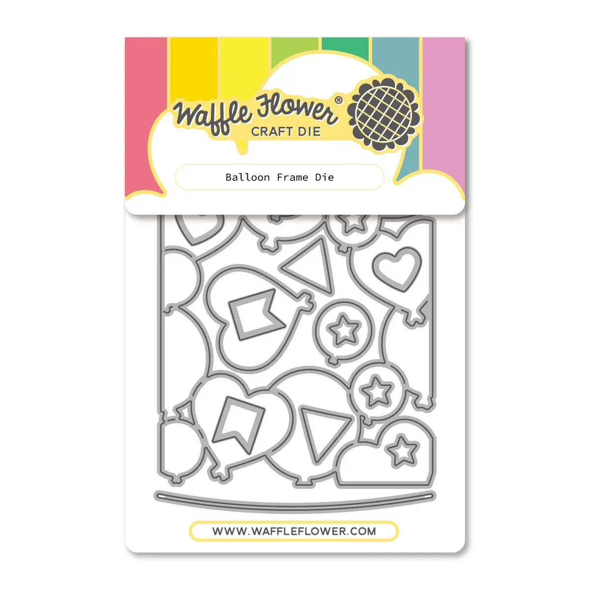 WAFFLE FLOWER WAFFLE FLOWER BALLOON FRAME DIE SET