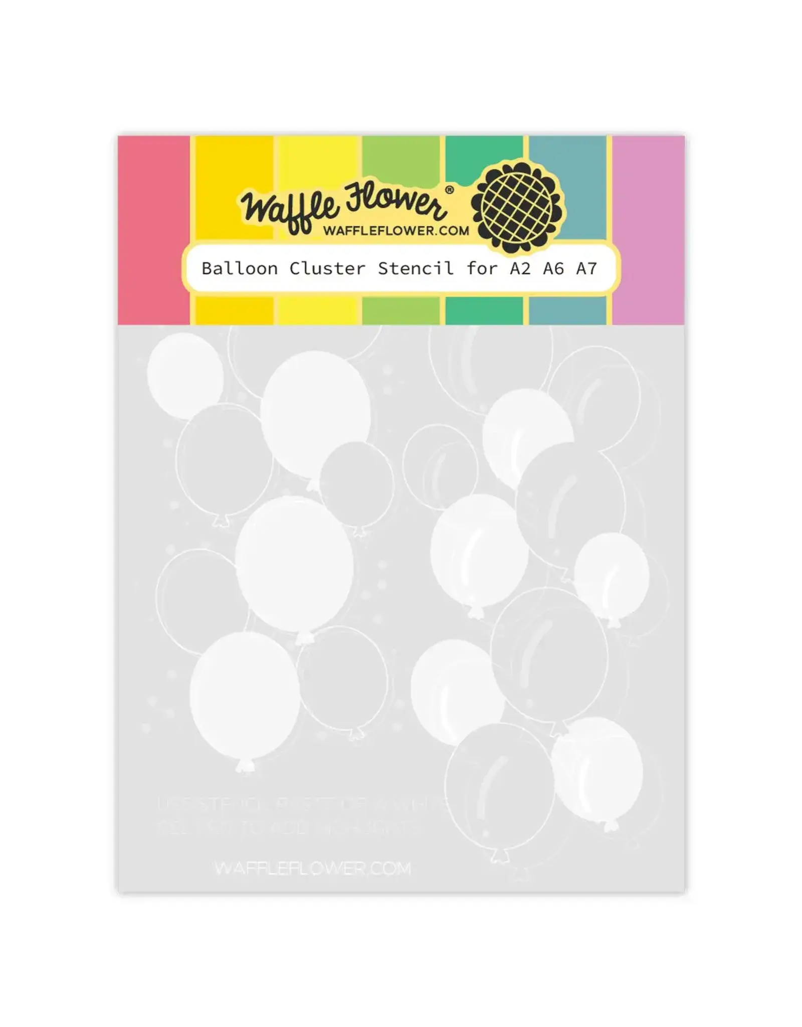 WAFFLE FLOWER WAFFLE FLOWER BALLOON CLUSTER STENCIL SET
