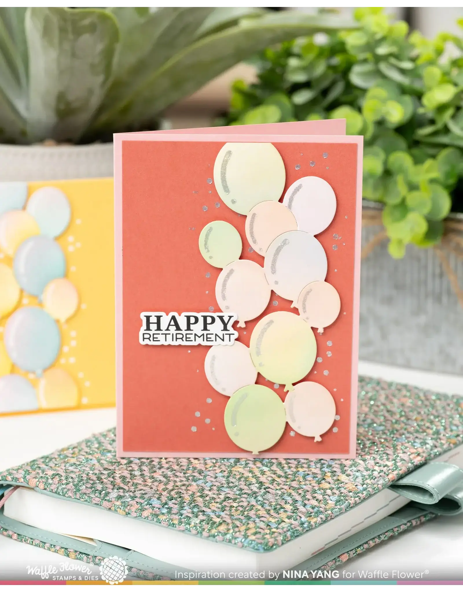 WAFFLE FLOWER WAFFLE FLOWER BALLOON CLUSTER STENCIL SET