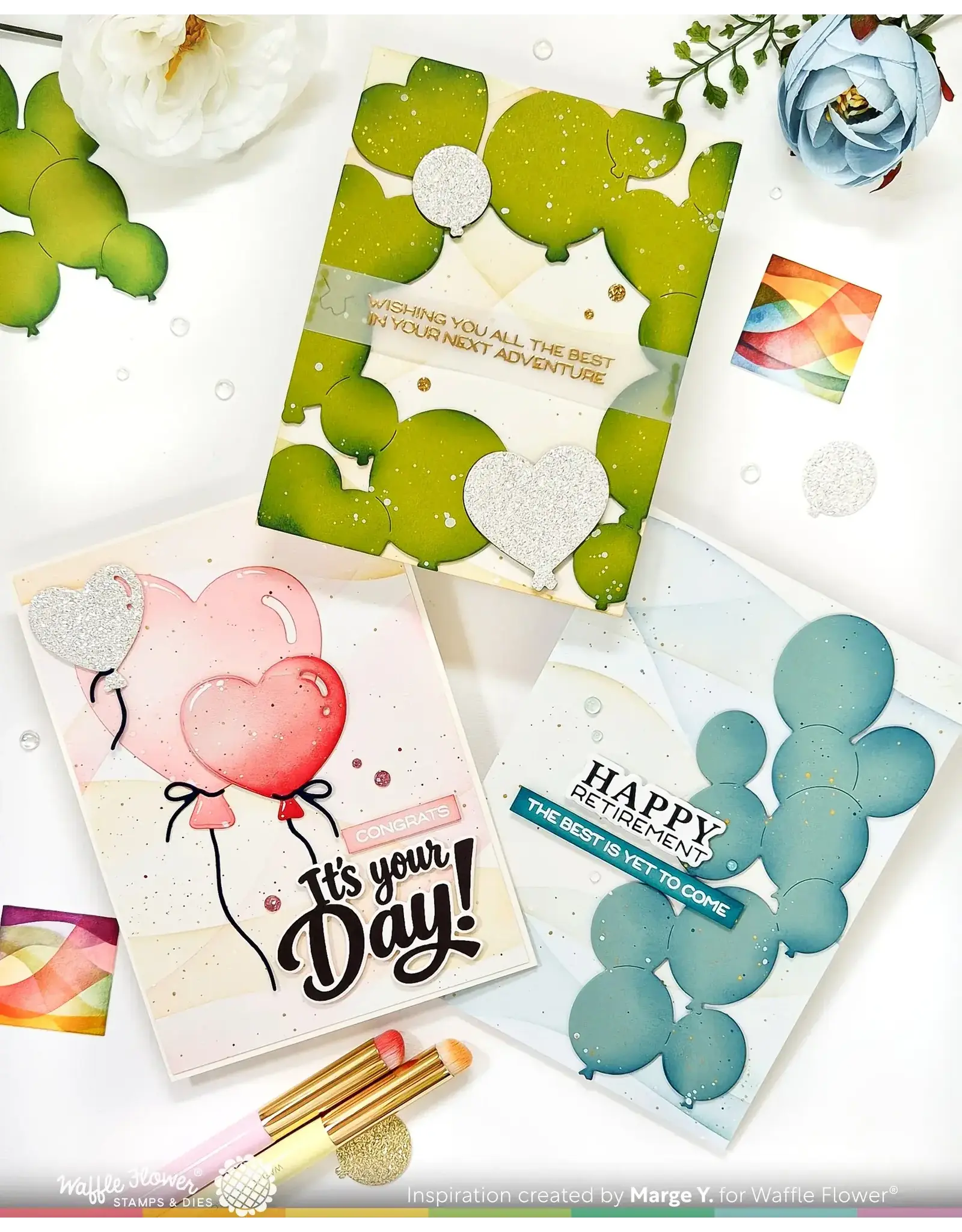 WAFFLE FLOWER WAFFLE FLOWER BALLOON CLUSTER DIE