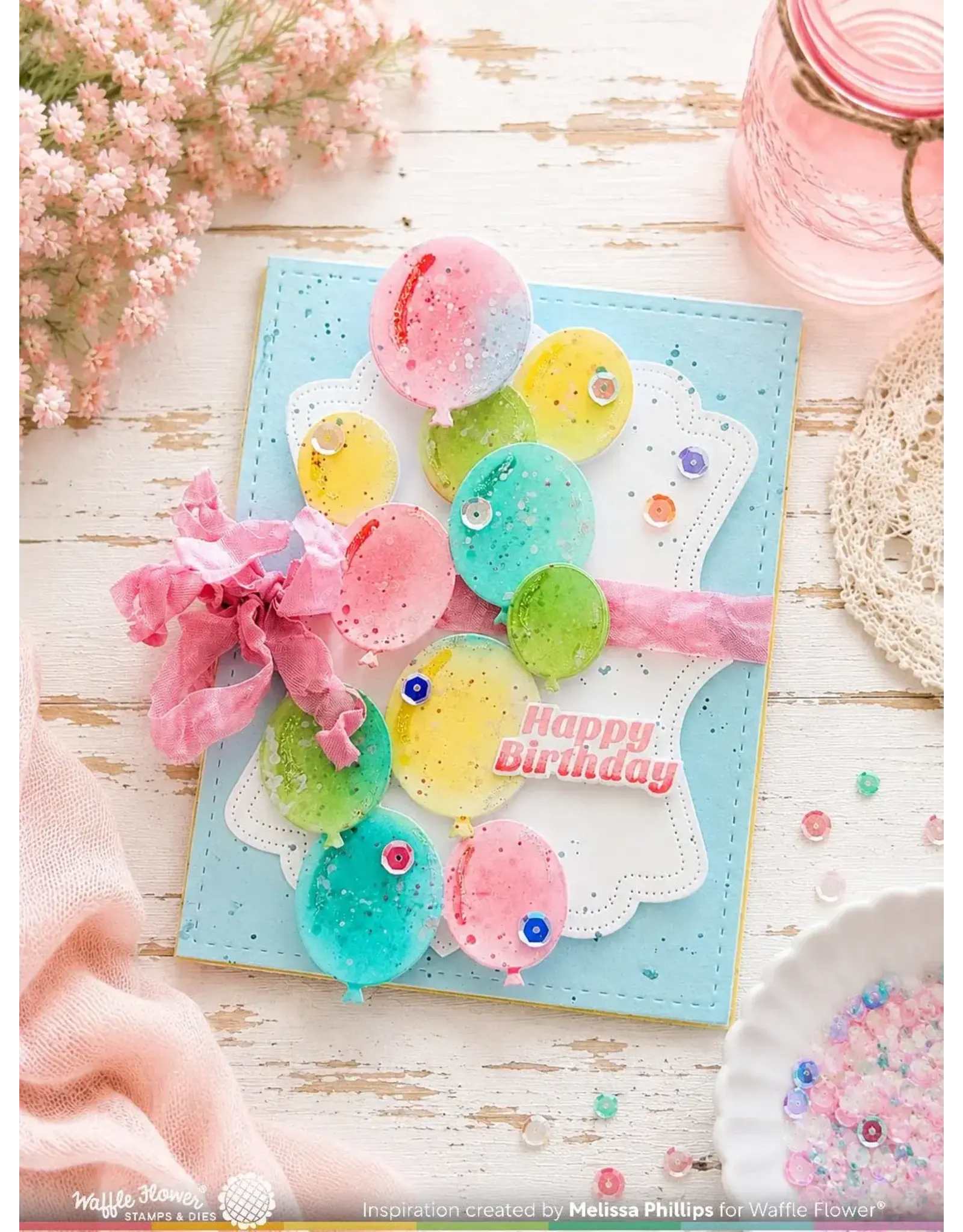 WAFFLE FLOWER WAFFLE FLOWER BALLOON CLUSTER DIE