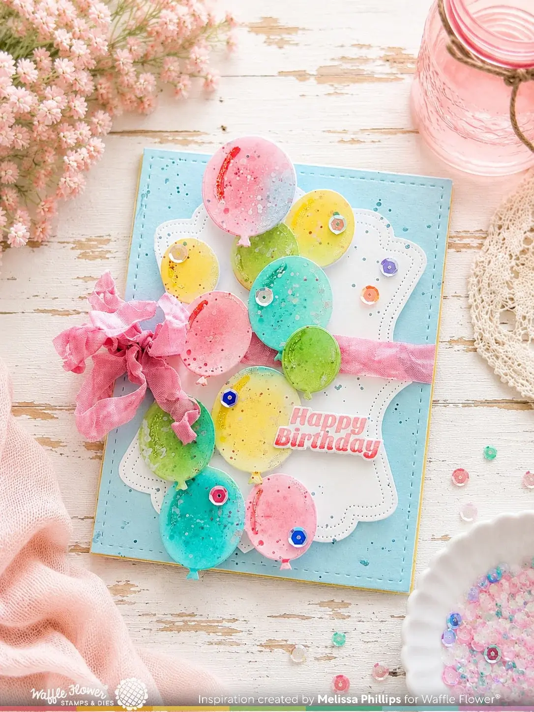 WAFFLE FLOWER WAFFLE FLOWER BALLOON CLUSTER DIE