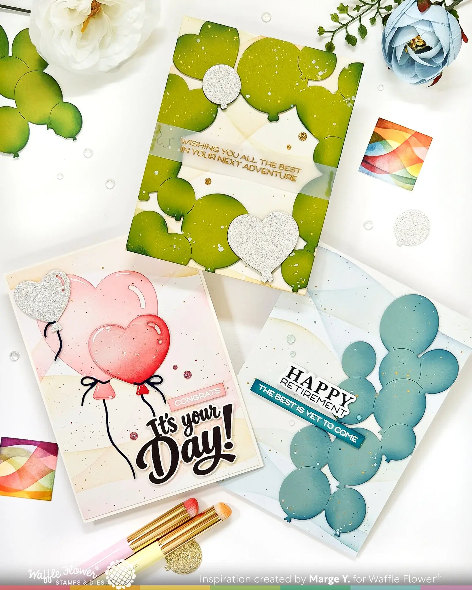 WAFFLE FLOWER WAFFLE FLOWER BALLOON CLUSTER DIE