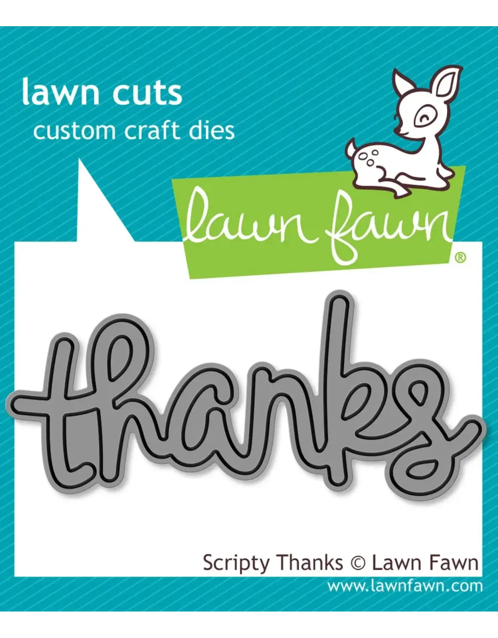 LAWN FAWN LAWN FAWN SCRIPTY THANKS DIE