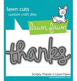 LAWN FAWN LAWN FAWN SCRIPTY THANKS DIE