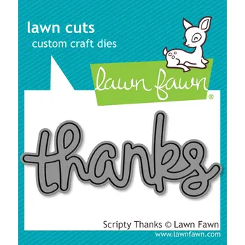 LAWN FAWN LAWN FAWN SCRIPTY THANKS DIE