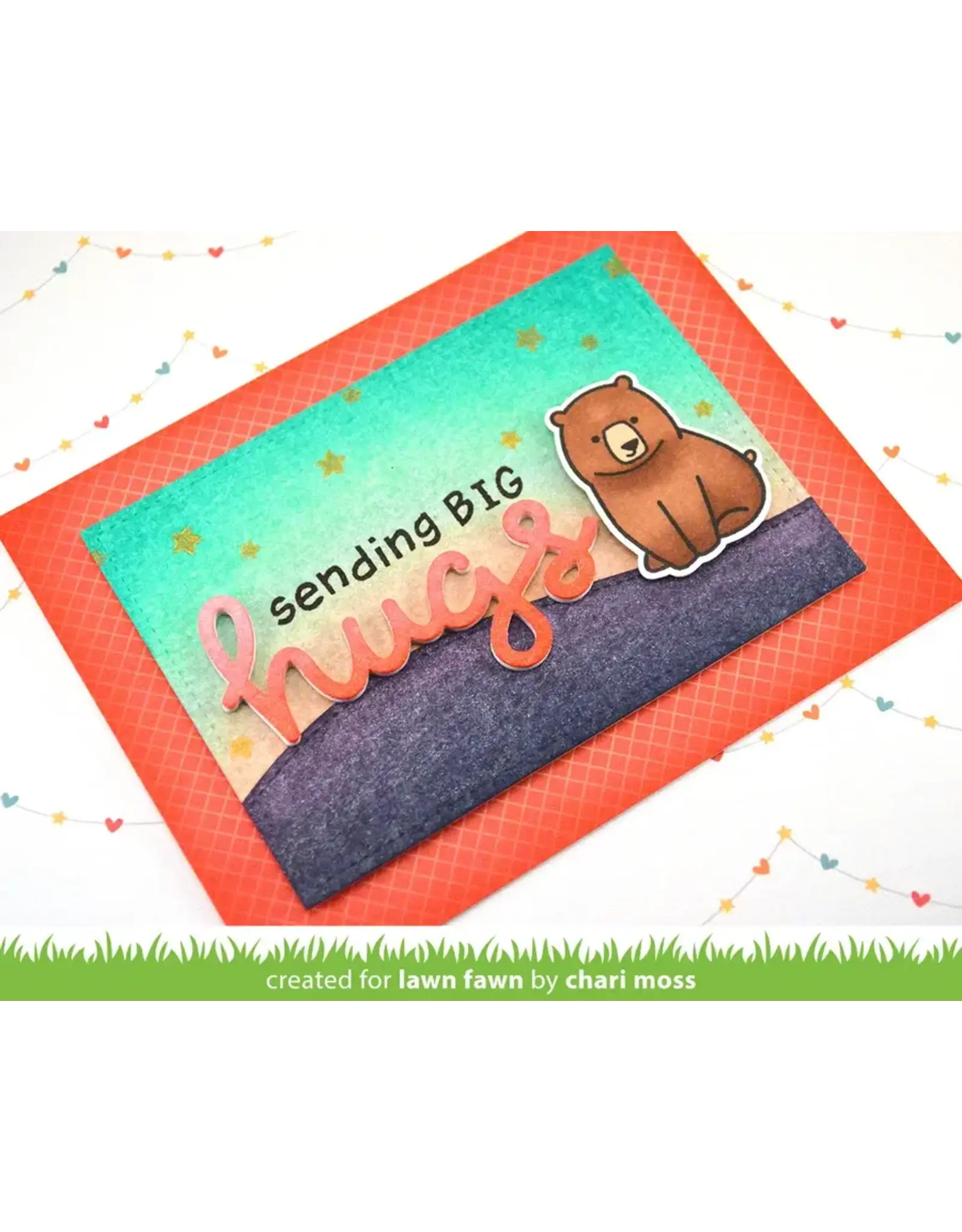 LAWN FAWN LAWN FAWN SCRIPTY HUGS DIE